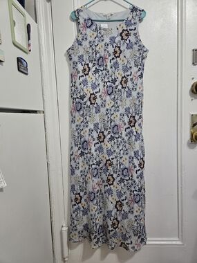 New Coldwater Creek Floral Sleeveless Maxi Dress